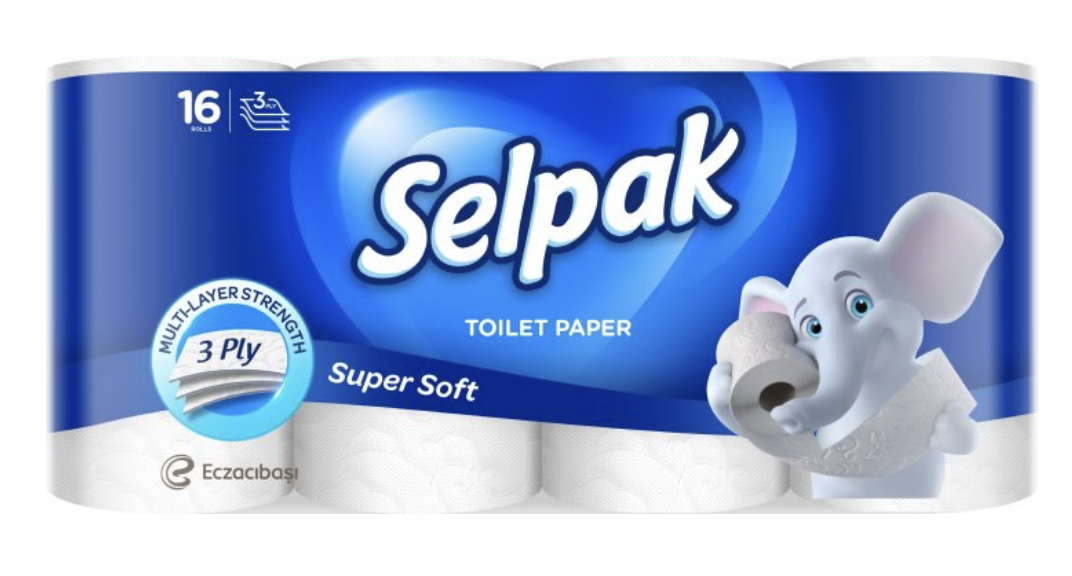 Папiр туалетний SELPAK білий 16шт/уп